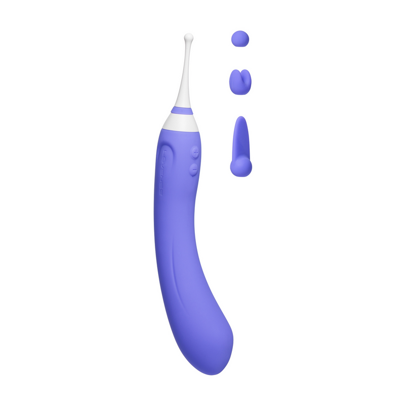 Hyphy - Fjernbetjent vibrator med to ender og tilbehør - Lilla