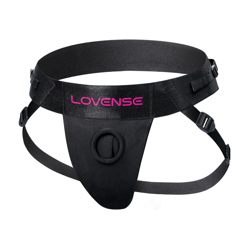 Stropløs sele til Lapis Dual Ended Vibrating Strap-on - Sort/Pink