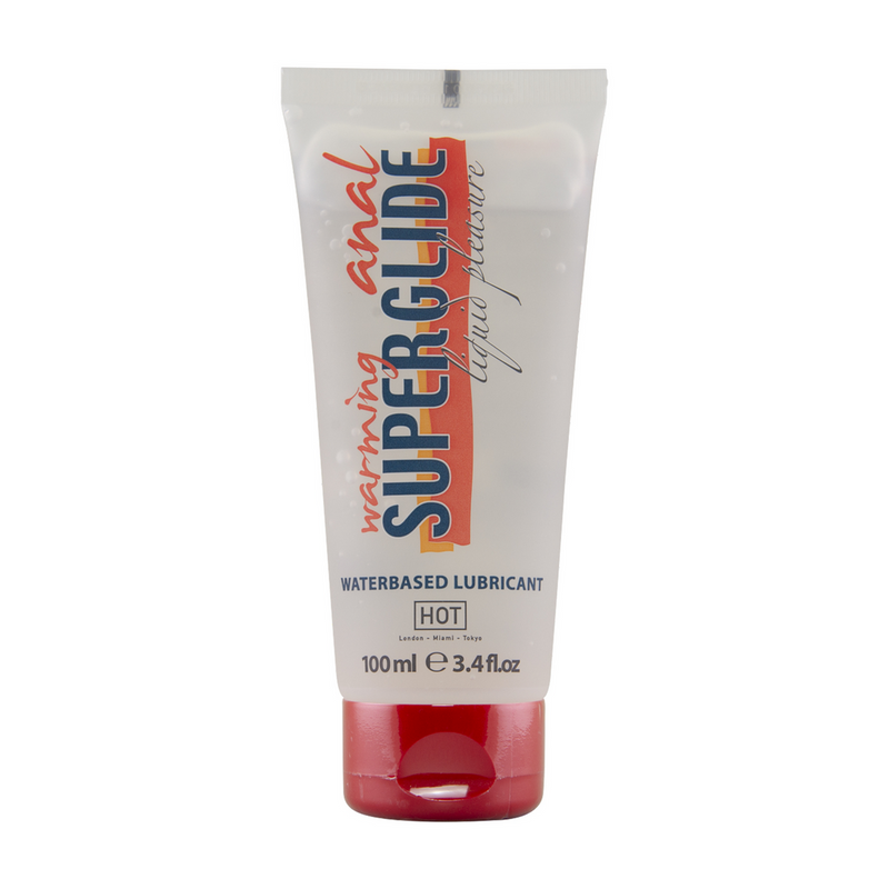 Anal Superglide Warming Liquid Pleasure - vandbaseret glidecreme - 3 fl oz / 100 ml