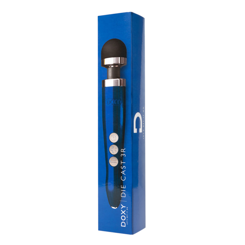 Doxy - støbt 3R genopladeligt stavmassageapparat med blå flamme