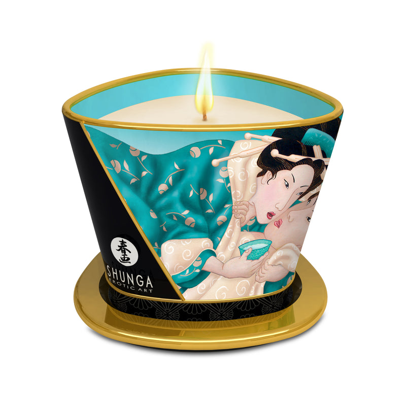 Shunga - Massagelys med ø-blomster