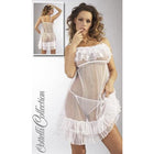 Babydoll med g-streng i hvid - funtoys.dk