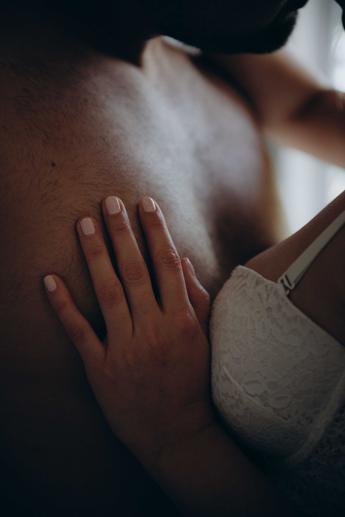 Sensuelt nærbillede af hud