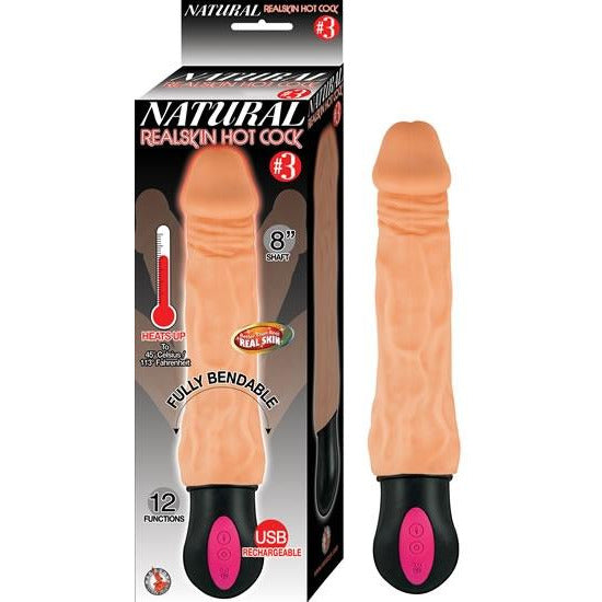 NASSTOYS Hot Cock #3 - Realistisk Varmende Dildo Vibrator - funtoys.dk