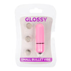 Glossy Bullet Mini Vibrator - Deep Rose - funtoys.dk