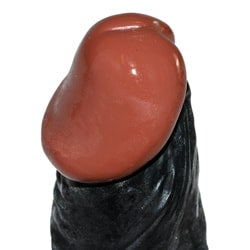 African Lover Realistisk Sort Kæmpe Dildo 23 cm - funtoys.dk