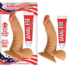 All American Anal Dildo Med Sugekop & Pung - funtoys.dk