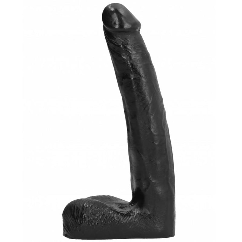 All Black Dildo - 21 cm - funtoys.dk