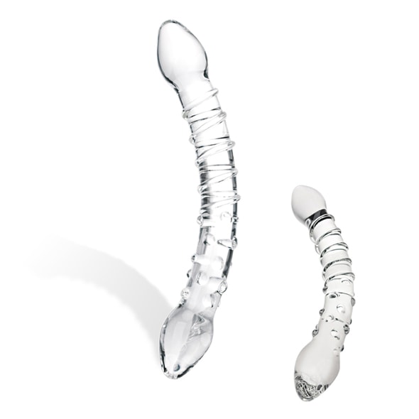 Glas Dobbelt Dildo - funtoys.dk