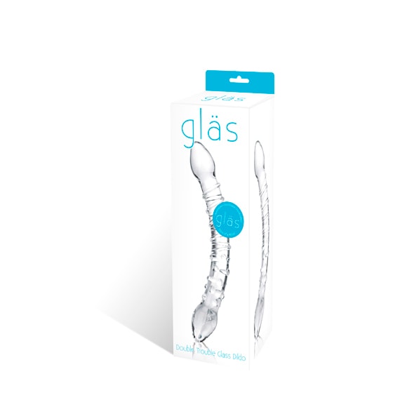 Glas Dobbelt Dildo - funtoys.dk