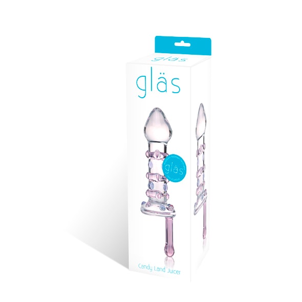 Glas Dildo Buttplug - Rotation - funtoys.dk