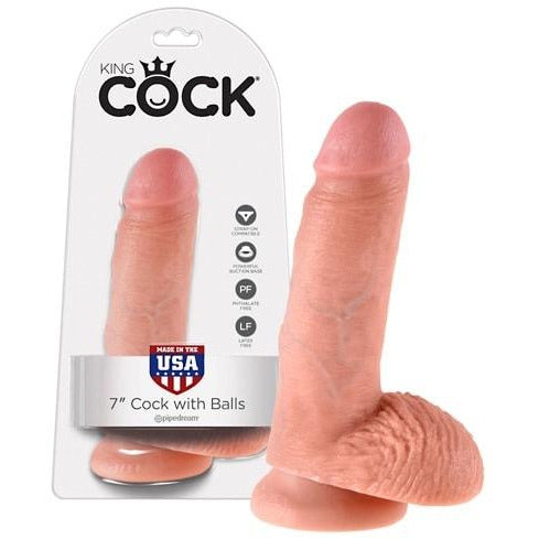 King Cock Realistisk Dildo 19,4 cm - funtoys.dk