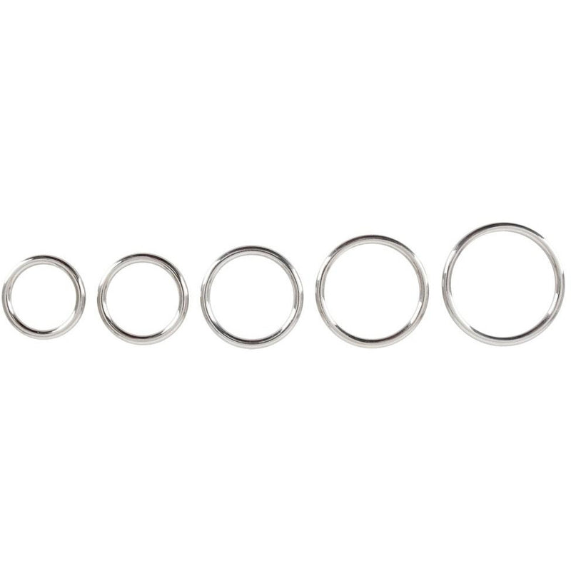 Metal Penisringe - Sæt Med 5 - funtoys.dk