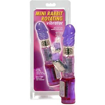 Mini Rabbit Roterende og Vibrerende Dildo - funtoys.dk