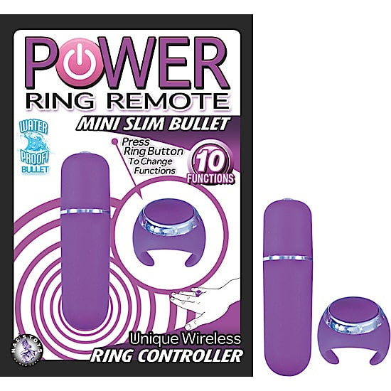 NASSTOYS Bullet Vibrator Æg Med Finger Rings Controller - funtoys.dk