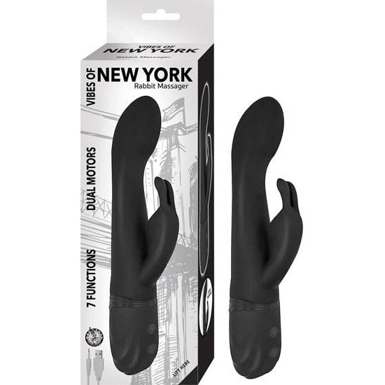 NASSTOYS Vibes of New York Luksus Rabbit Vibrator - Sort - funtoys.dk