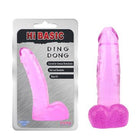 Pink Jelly Dildo Med Pung - funtoys.dk