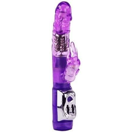 Kæmpe Super Sex Rabbit med Rotation - 23 cm - funtoys.dk